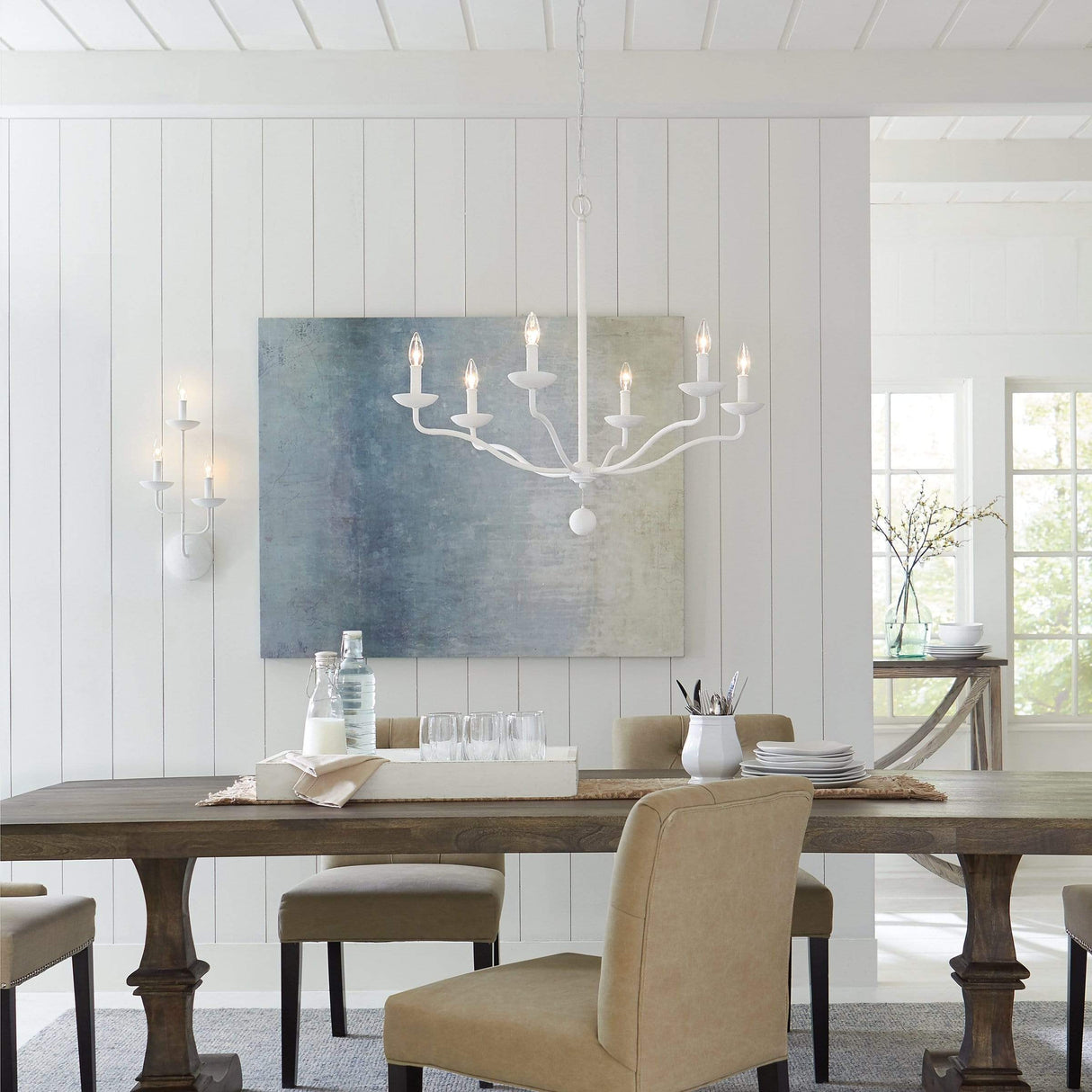 Feiss Annie 6 Light Chandelier feiss-F3130/6PSW 014817569582