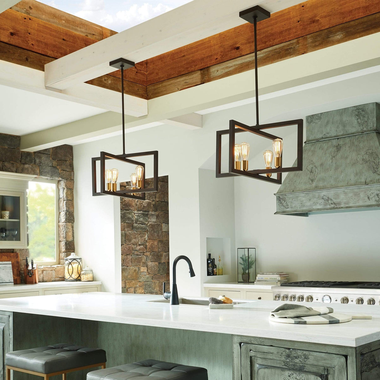 Feiss Finnegan 4 Light Chandelier Lighting feiss-F3145/4NWB 014817569698