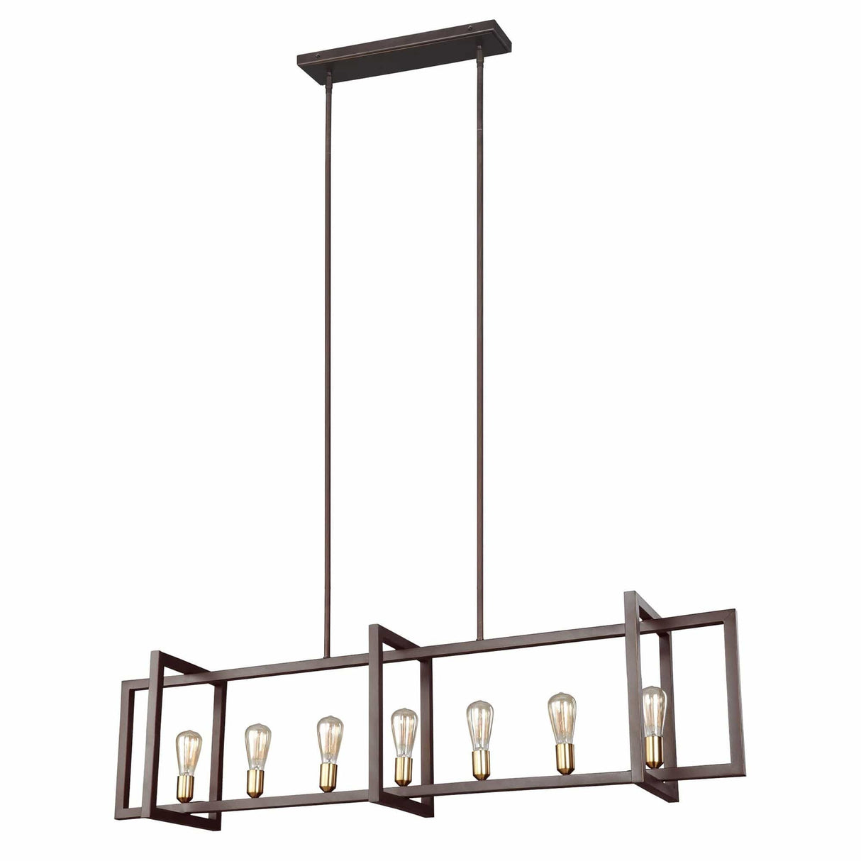 Feiss Finnegan 7 Light Island Chandelier Lighting feiss-F3148/7NWB 014817569735