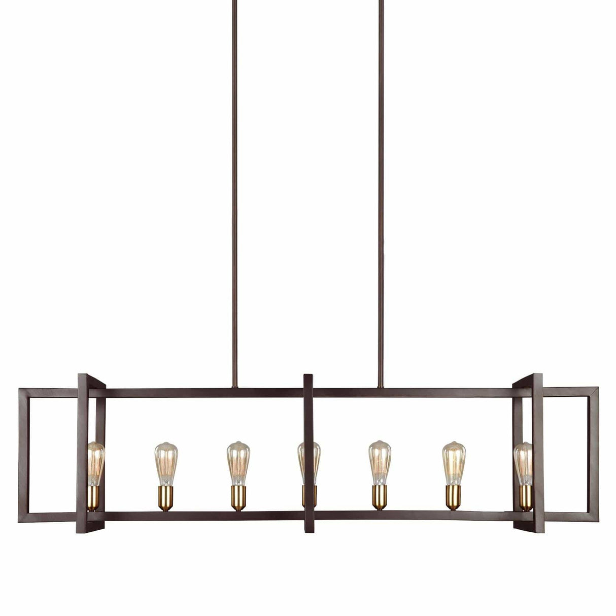 Feiss Finnegan 7 Light Island Chandelier Lighting feiss-F3148/7NWB 014817569735