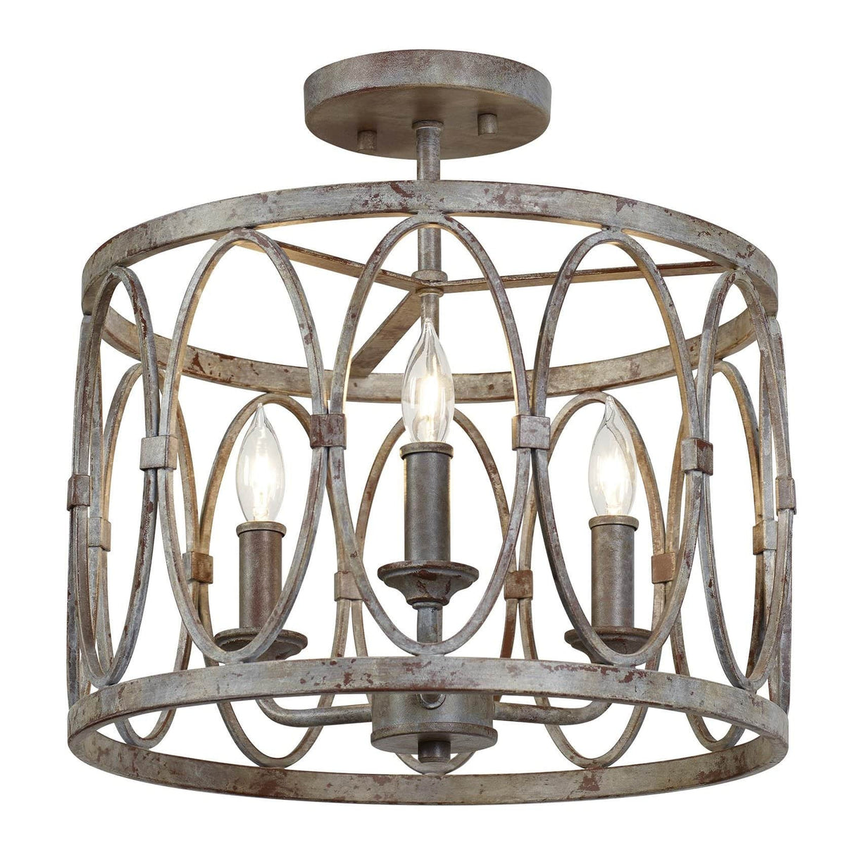 Feiss Patrice 3-Light Outdoor Semi Flush Mount Lighting feiss-SF346DA 00014817579284