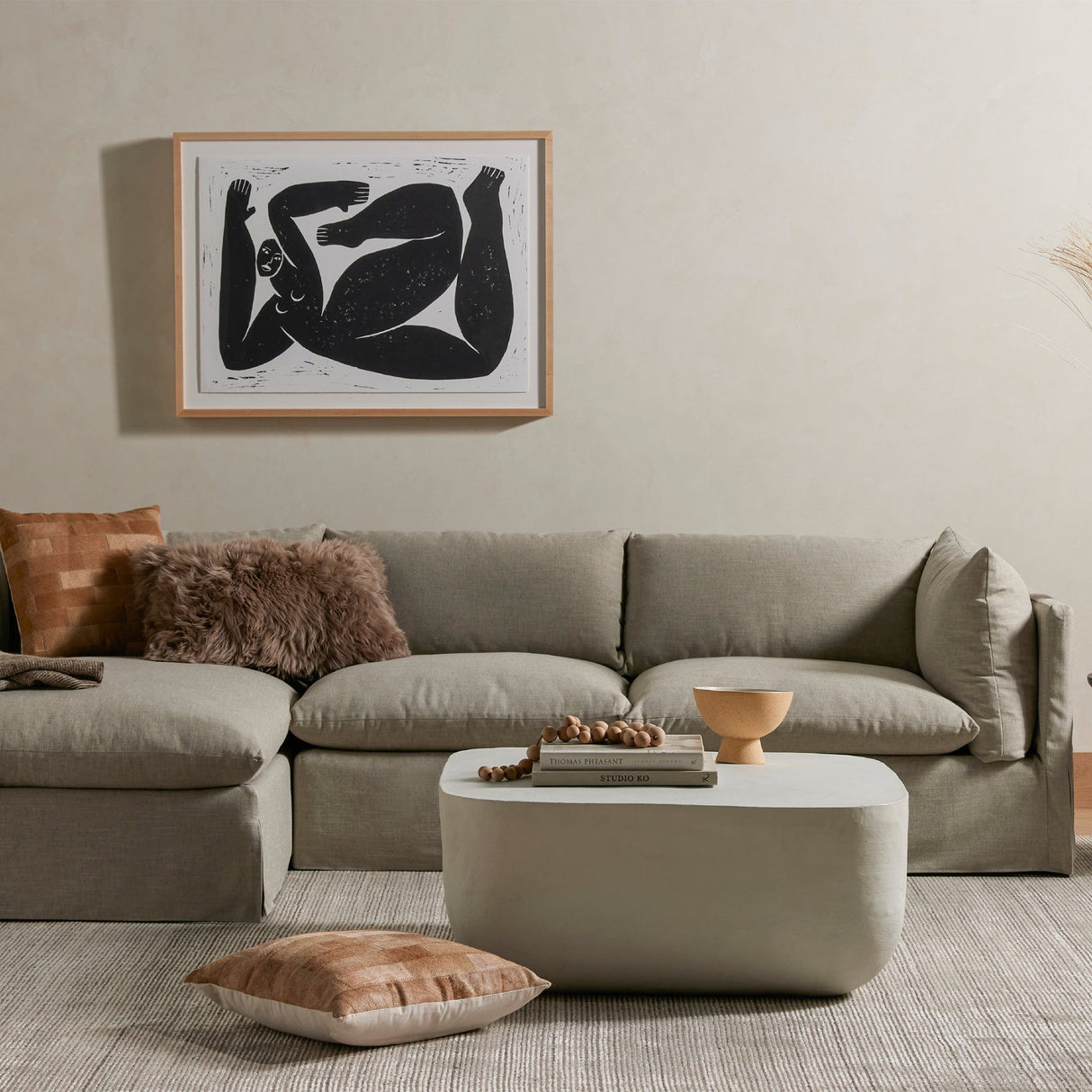 Four Hands Basil Square Indoor/Outdoor Coffee Table Outdoor