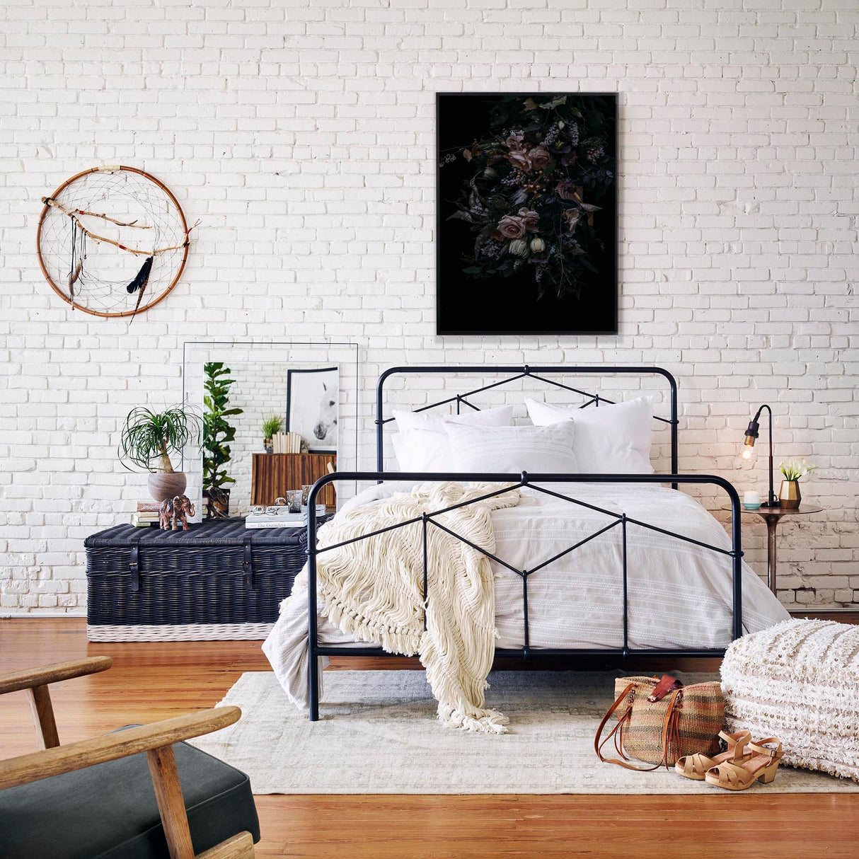 Four Hands Casey Queen Bed Furniture four-hands-ICAP-Q7 801542248994