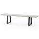 Four Hands Cyrus Outdoor Dining Bench Outdoor Furniture four-hands-VCNS-F008-WE2 801542170172