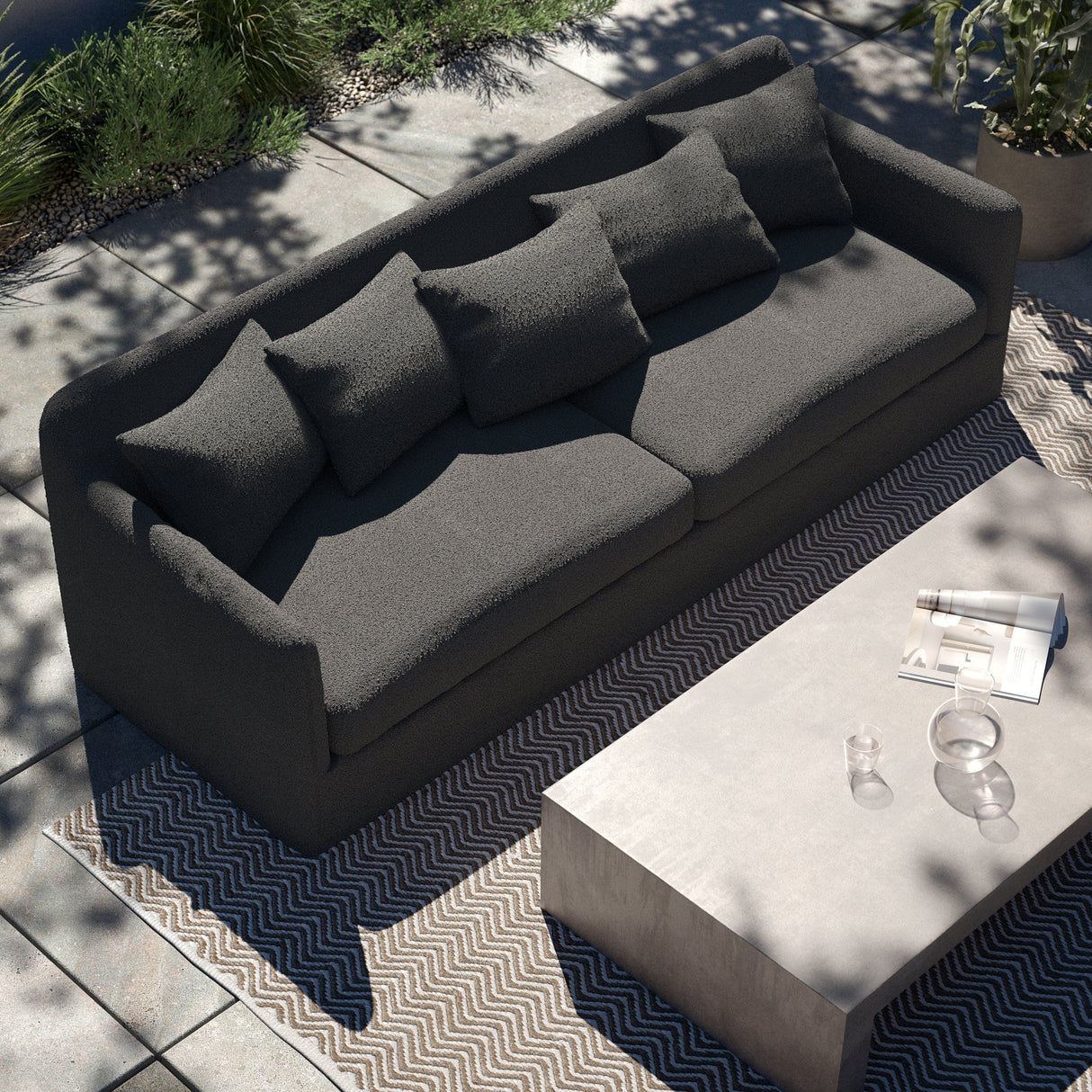 Four Hands Dade Outdoor Sofa Furniture four-hands-237596-003