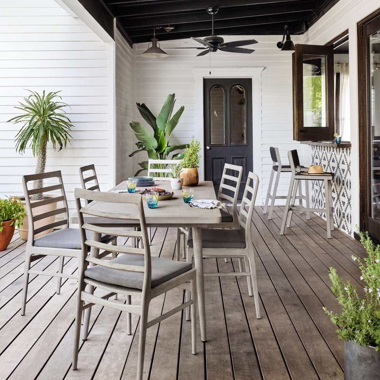 Four Hands Delano Outdoor Bar & Counter Stool Furniture