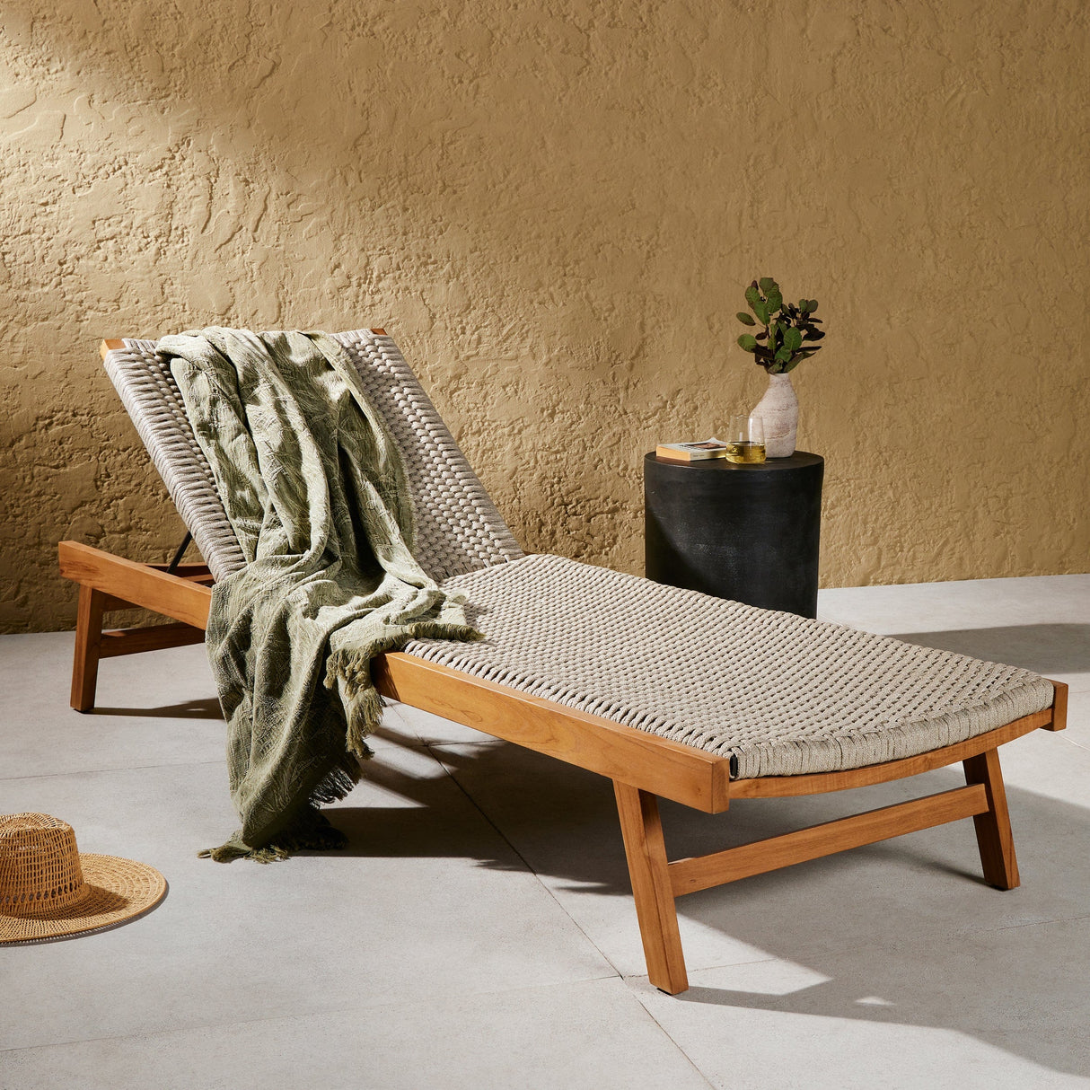 Four Hands Delano Outdoor Chaise Outdoor Furniture