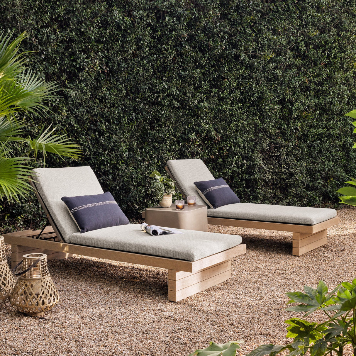 Four Hands Leroy Outdoor Chaise Lounge Furniture