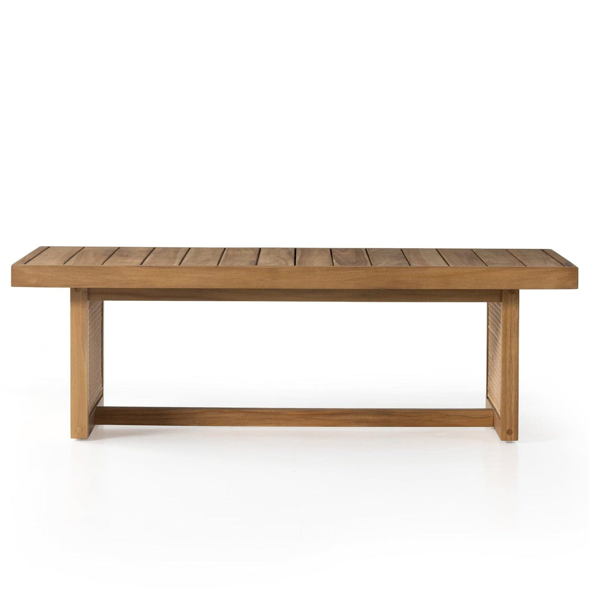 Four Hands Merit Outdoor Coffee Table-Natural Teak Furniture four-hands-229412-001