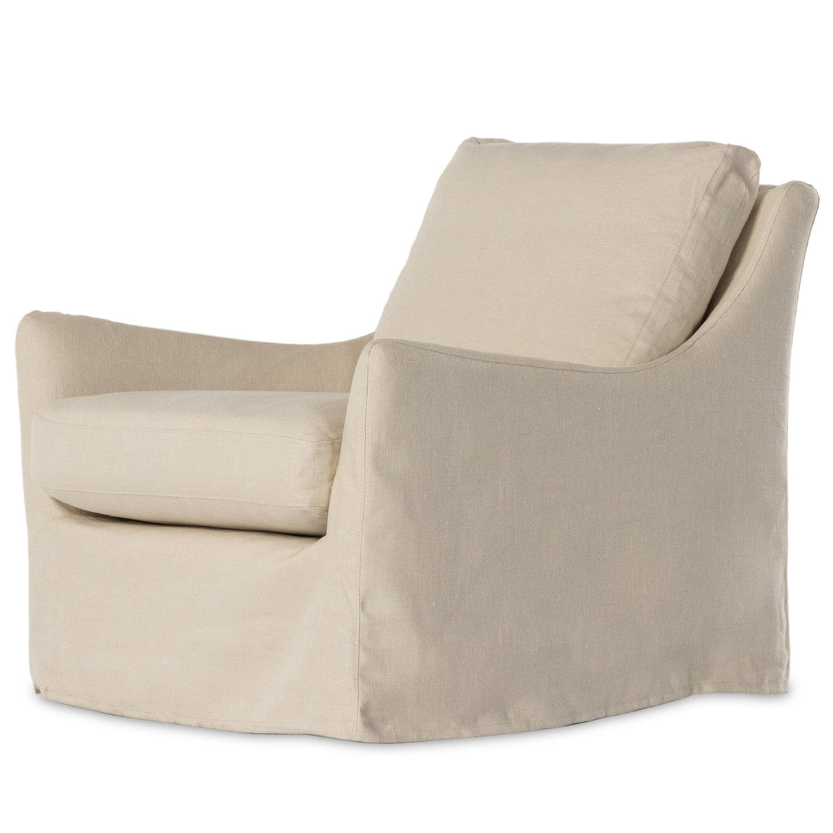 Four Hands Monette Slipcover Swivel Chair Furniture