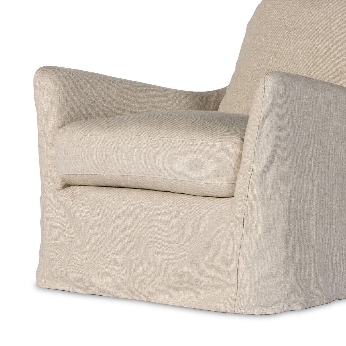 Four Hands Monette Slipcover Swivel Chair Furniture