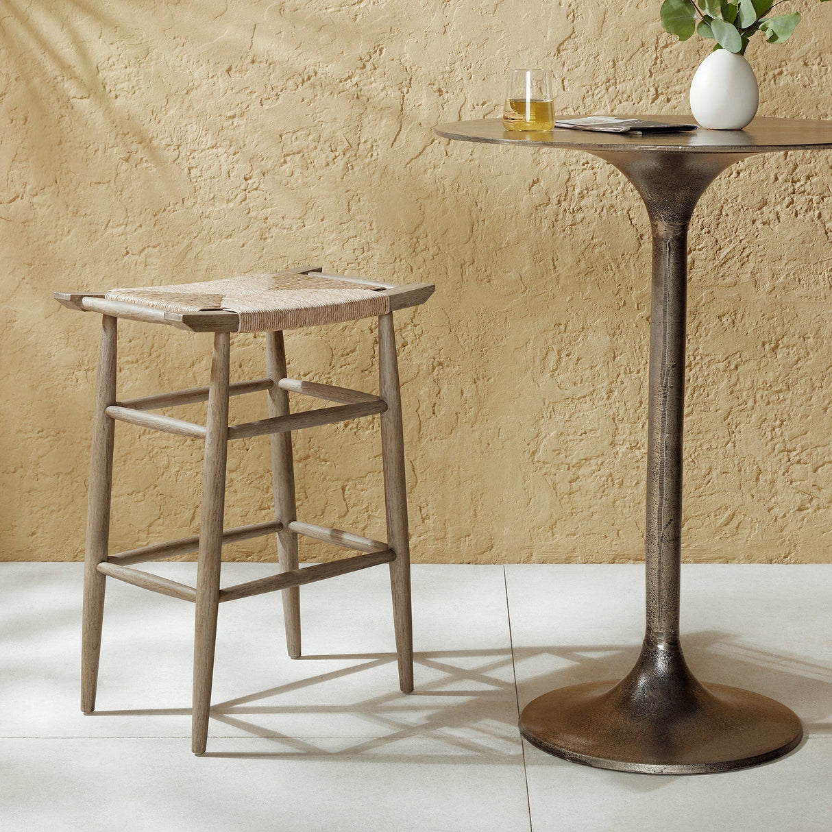 Four Hands Robles Outdoor Bar & Counter Stool Outdoor Furniture