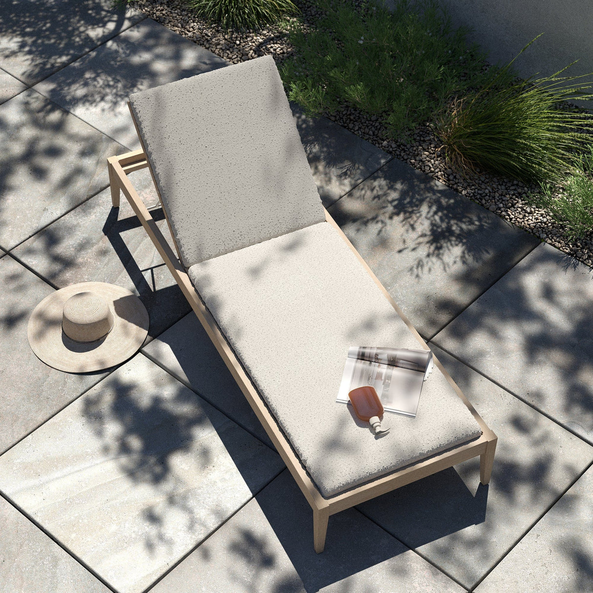 Four Hands Sherwood Outdoor Chaise Outdoor Furniture