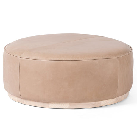 Four Hands Sinclair Large Round Ottoman Furniture four-hands-106119-005 801542719623