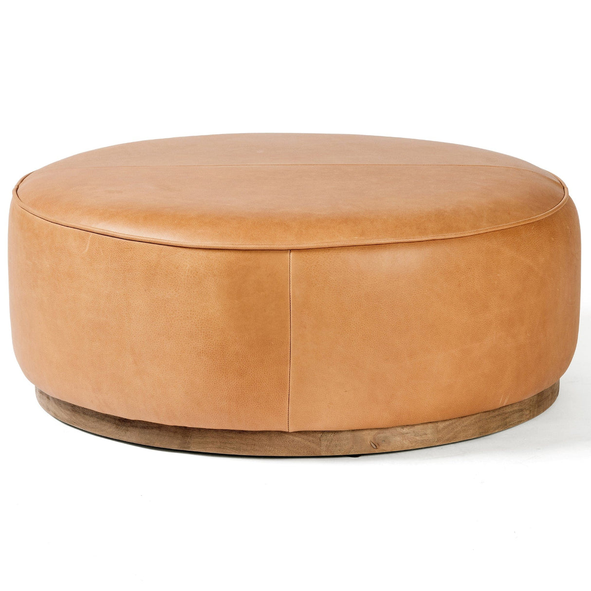 Four Hands Sinclair Large Round Ottoman Furniture four-hands-106119-007 801542668228