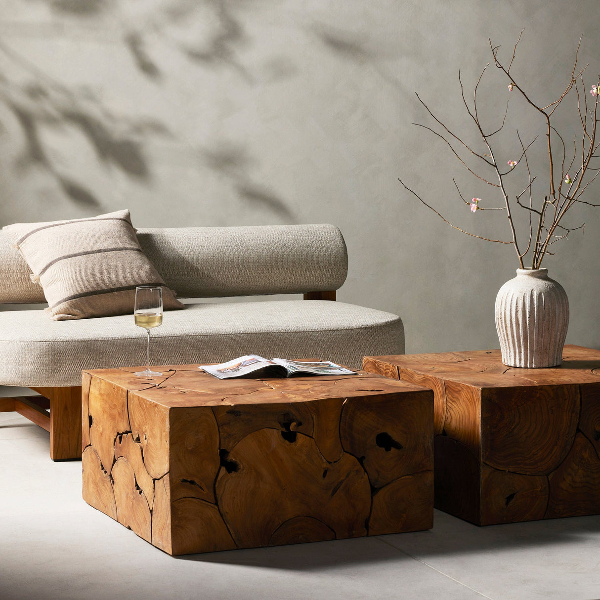 Four Hands Tomlin Outdoor Bunching Table (Set of 2) Outdoor Furniture four-hands-238767-001