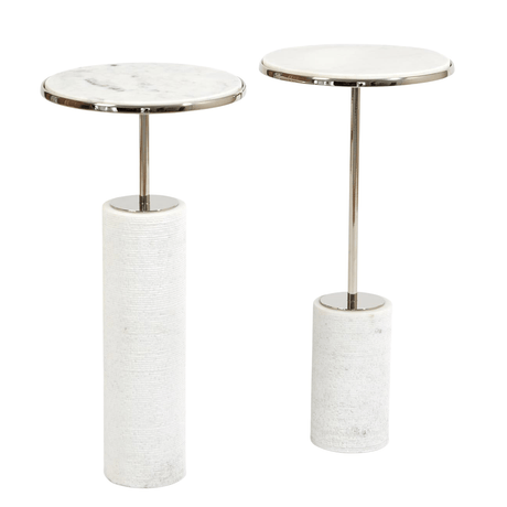 Global Views Cored Marble Tables Furniture