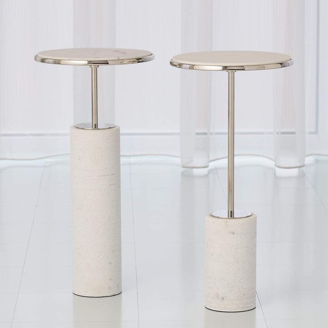 Global Views Cored Marble Tables Furniture