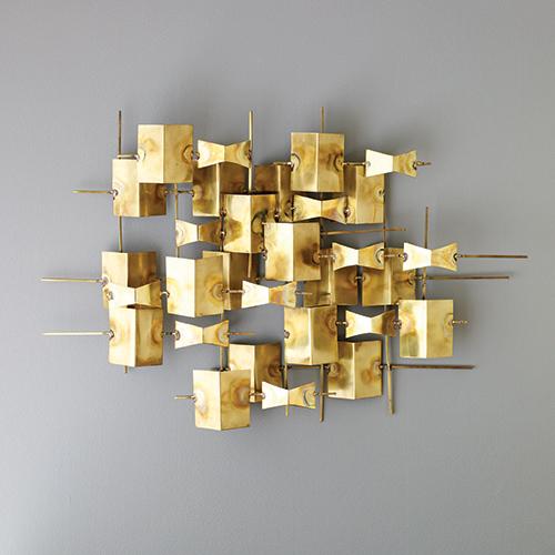 Global Views Dwell Studio Folded Brass Wall Decor Wall Global-Views-D9.90026 00651083002377