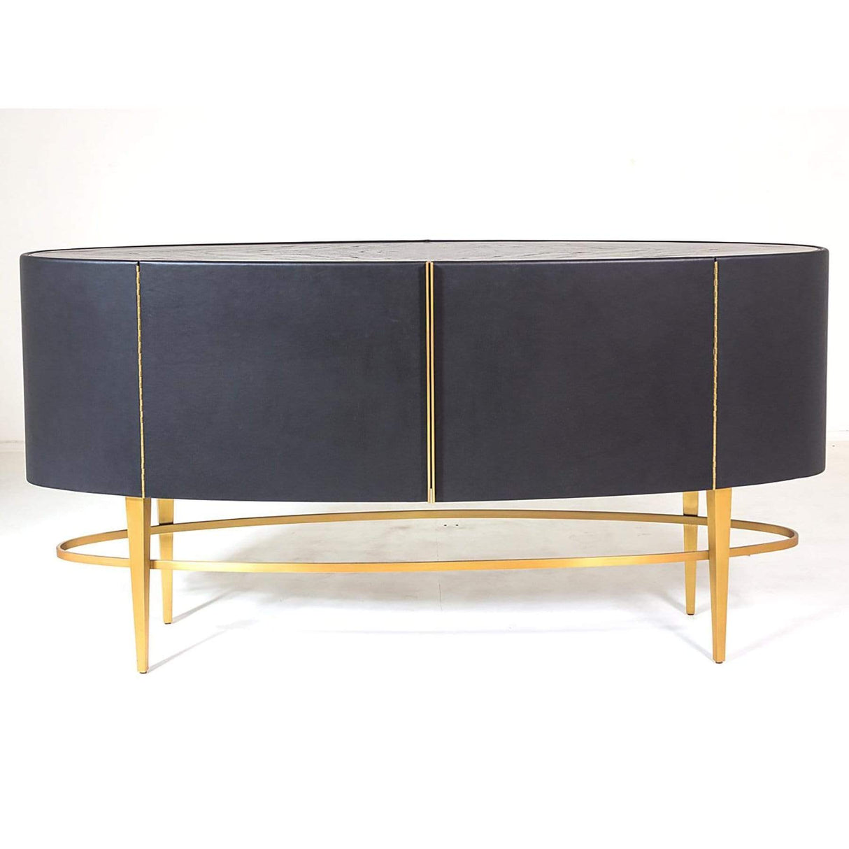 Global Views Ellipse Sideboard - Ebony Furniture global-views-AG2.20017 00651083075210