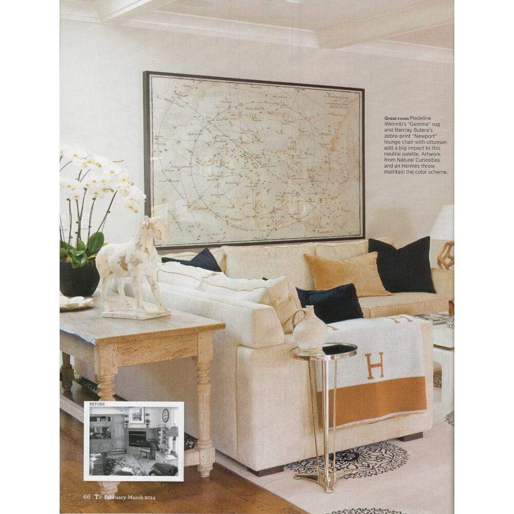 Global Views French Moderne Side Table - Nickel Furniture Global-Views-8.80508 00651083805084