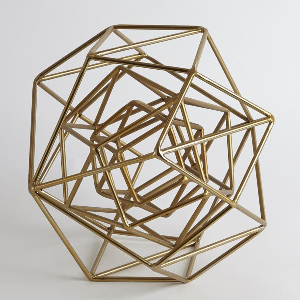 Global Views Geo Sculpture - Gold Decor global-views-9.92622 651083926222