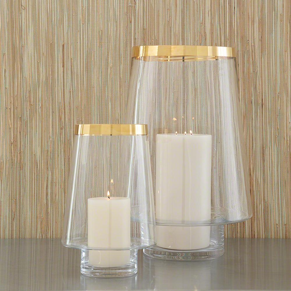 Global Views Gold Banded Hurricane Decor