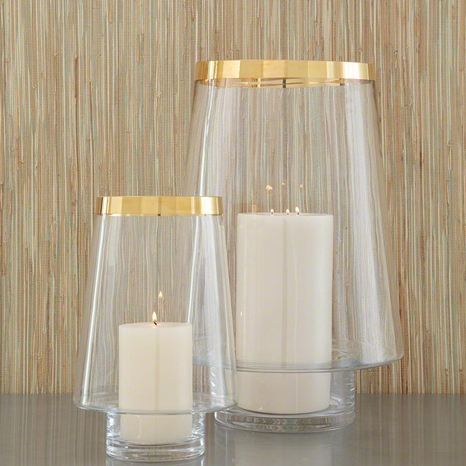 Global Views Gold Banded Hurricane Decor