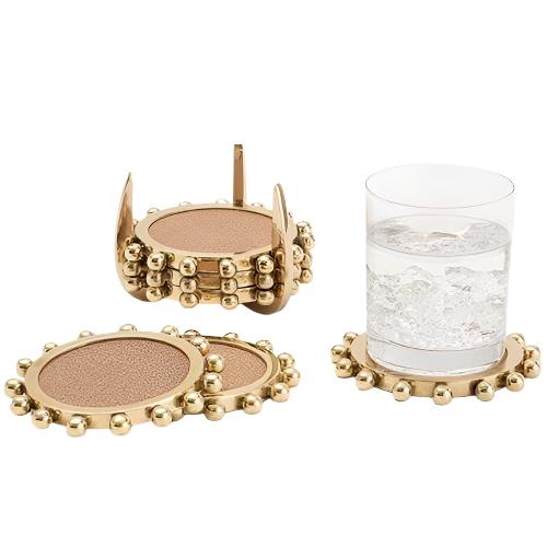 Global Views Julia Buckingham Starburst Crown Coasters Decor Global-Views-JB9.90095 00651083061534