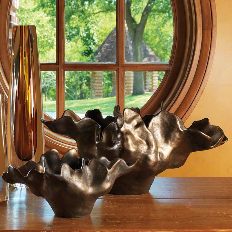 Global Views Meteor Bowl in Bronze-Small Pillow & Decor Global-Views-1.10168