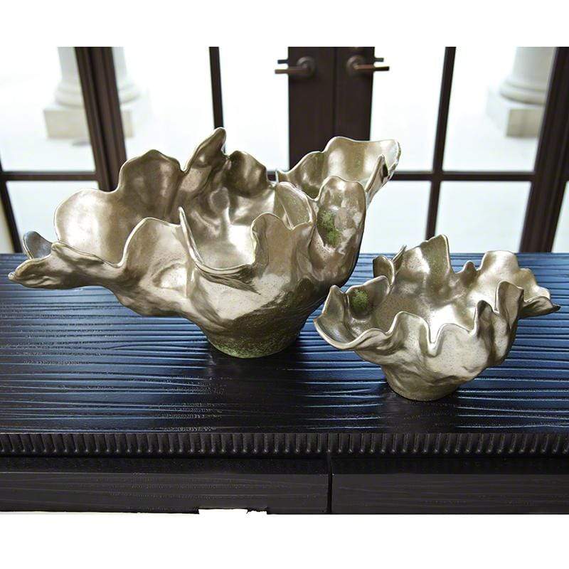 Global Views Meteor Bowl in Silver Haze-Small Pillow & Decor Global-Views-1.10166