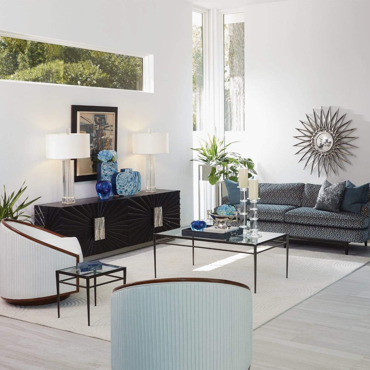 Global Views Pleated Media Cabinet Furniture global-views-9.92773 00651083927731