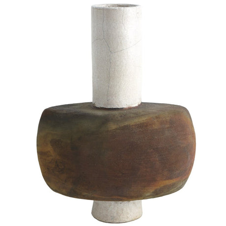 Global Views Rust Cylinder Raku Vase Decor global-views-7.10426