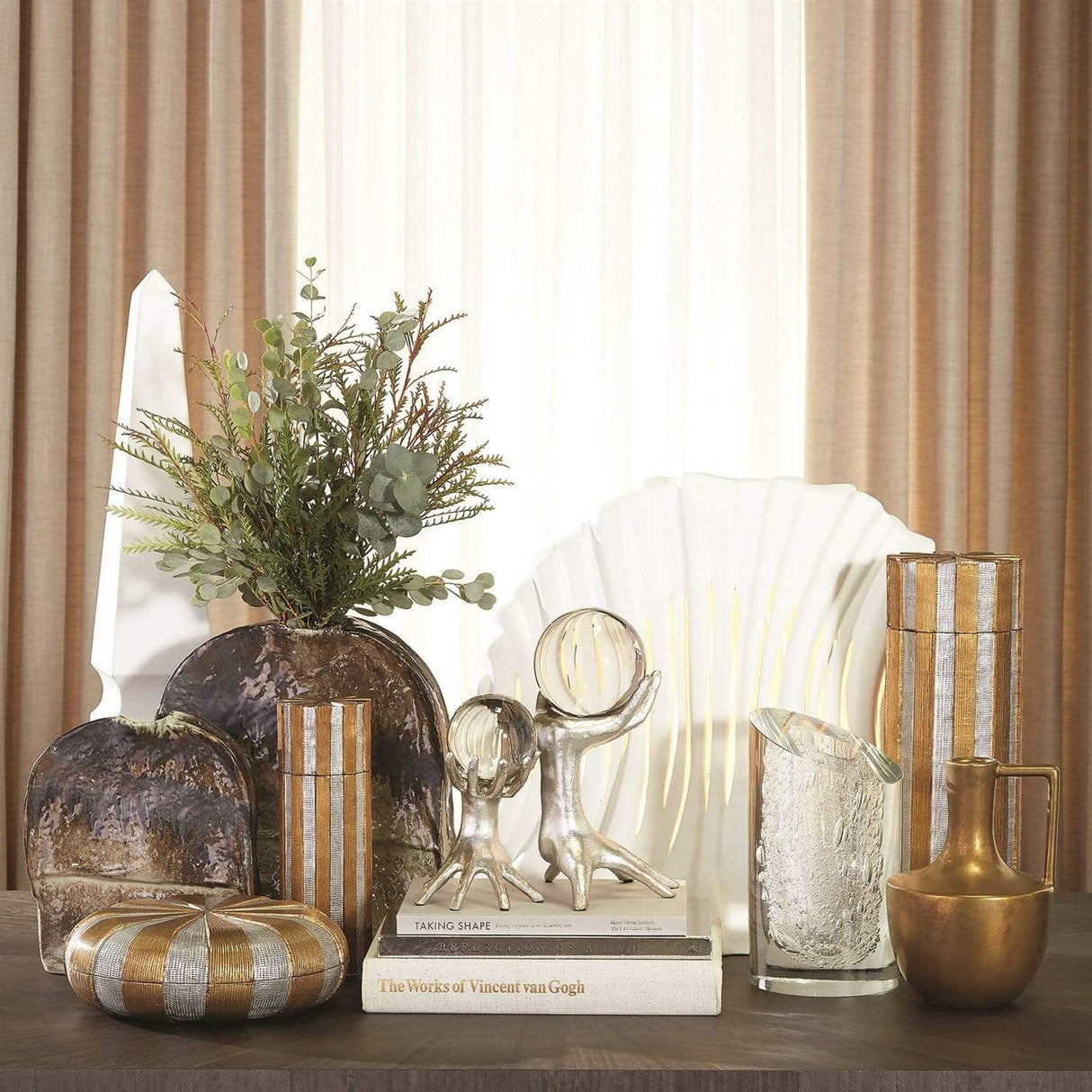 Global Views Slant Vase w/Bubbles Decor global-views-6.60546