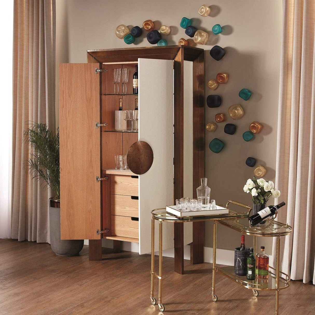 Global Views Wall Rocks (Set of 3) Wall