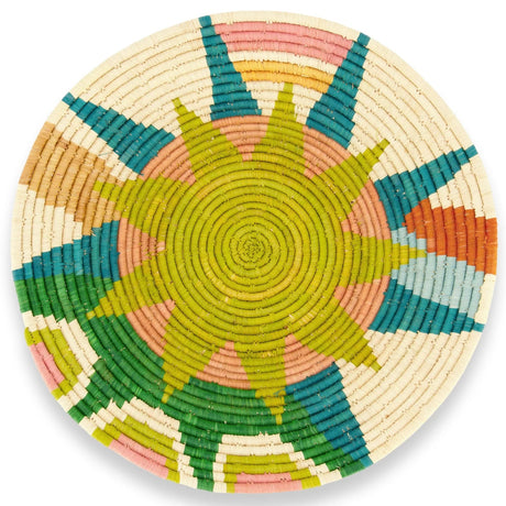 Handwoven Baskets by BLU 12" Tropicana Seratonia Woven Bowl Wall across-africa-FB.20743