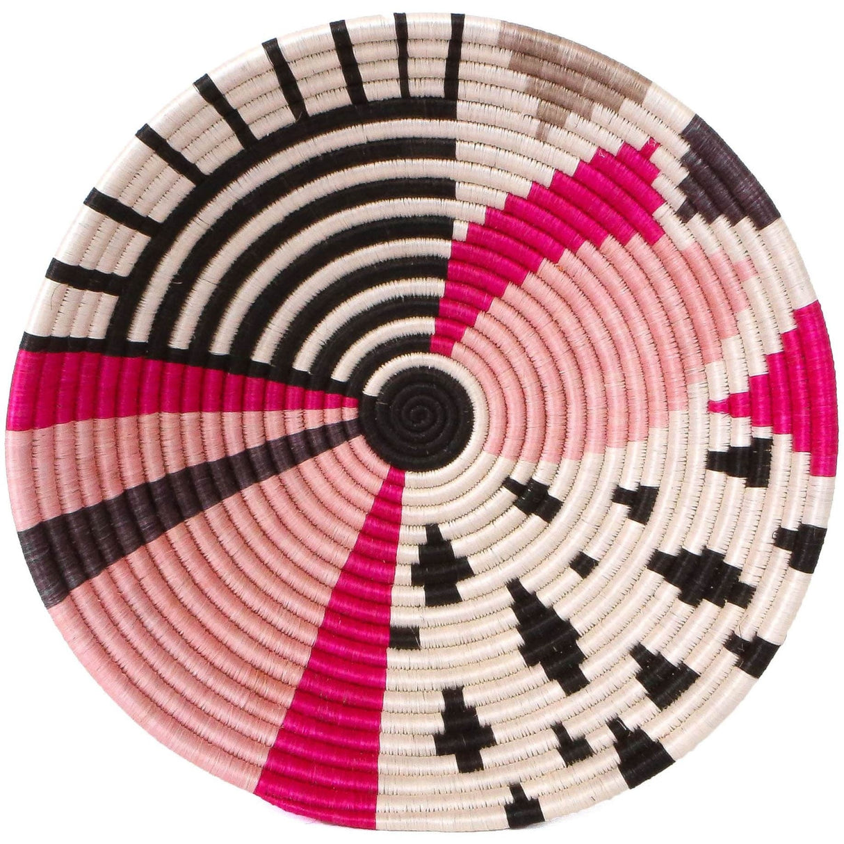 Handwoven Baskets by BLU 14" Extra Large Vivid Viola Biko Round Basket Wall