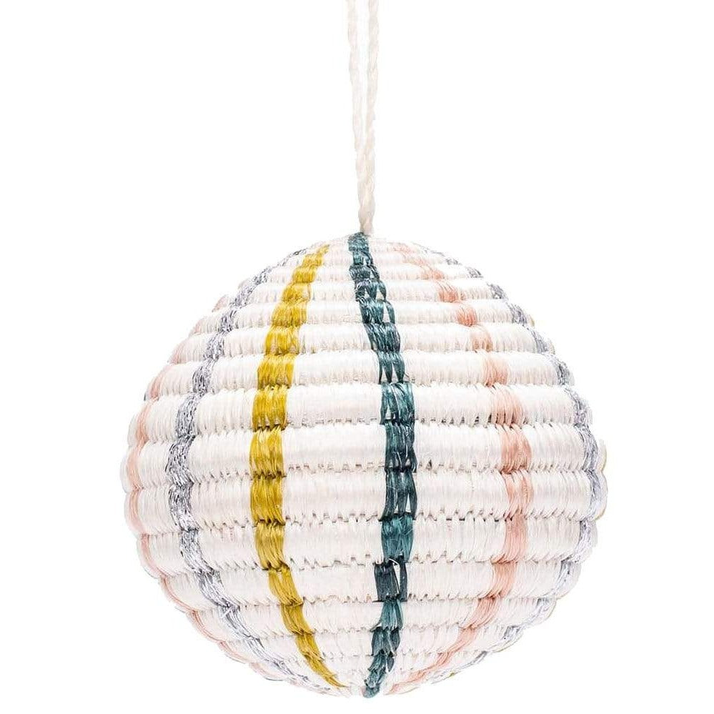 Handwoven Baskets by BLU Globe Blush Metallic Ornament Pillow & Decor across-africa-OO.10263