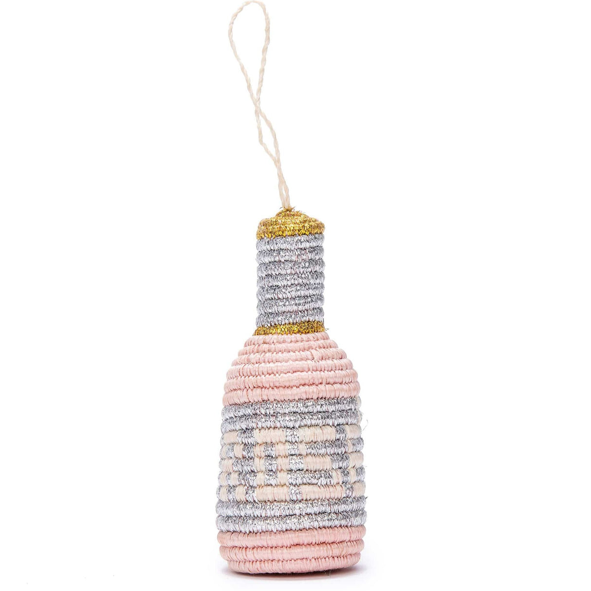 Handwoven Baskets by BLU Rosé Bottle Ornament Pillow & Decor across-africa-OO.10181