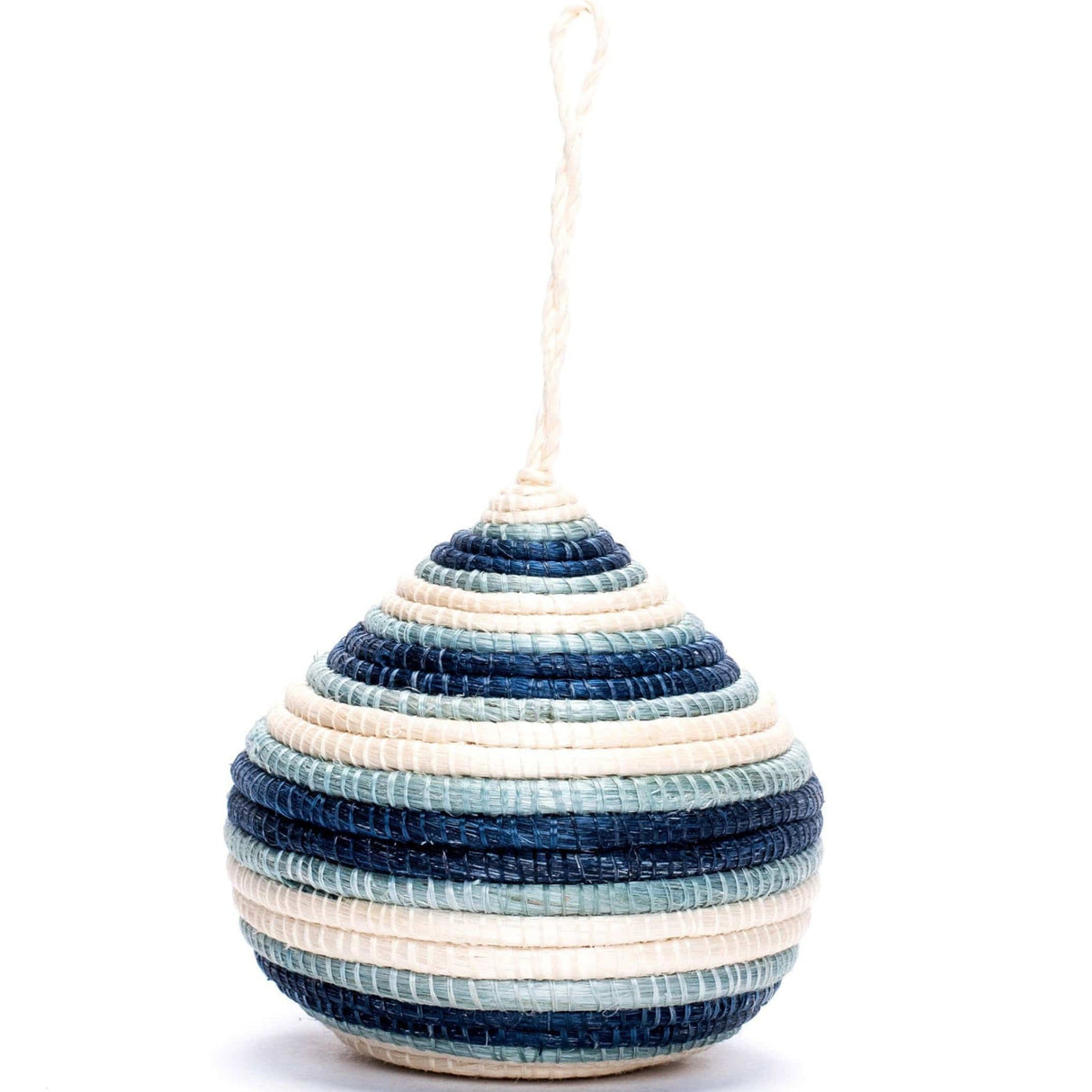 Handwoven Baskets by BLU Soft Blue + Navy Bulb Ornament Pillow & Decor across-africa-OO.10155