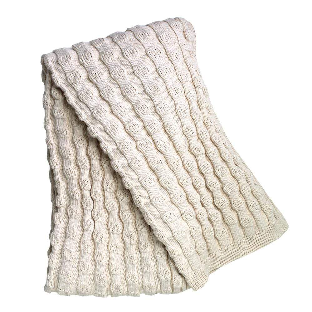 Happy Habitat Puff Balls Throw - Natural Decor happy-habitat-puff-balls-organic-natural