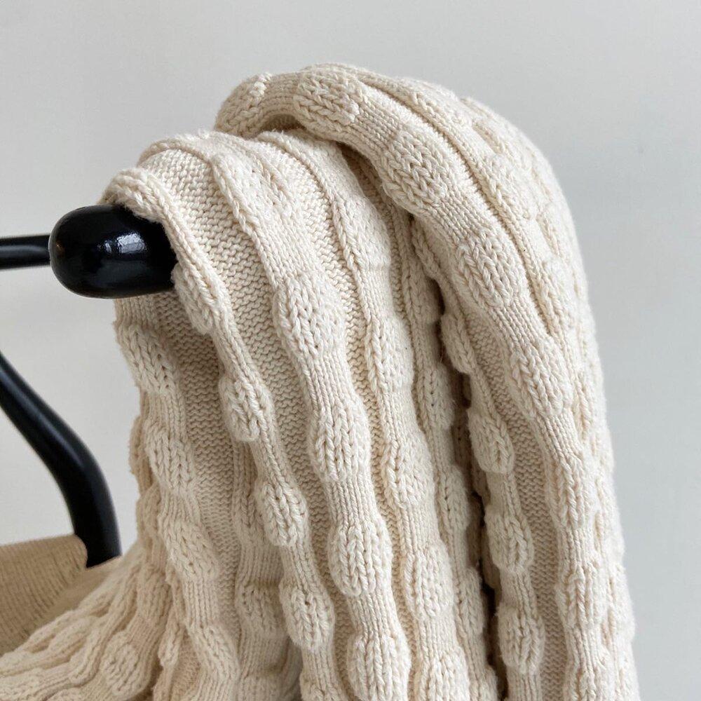 Happy Habitat Puff Balls Throw - Natural Decor happy-habitat-puff-balls-organic-natural