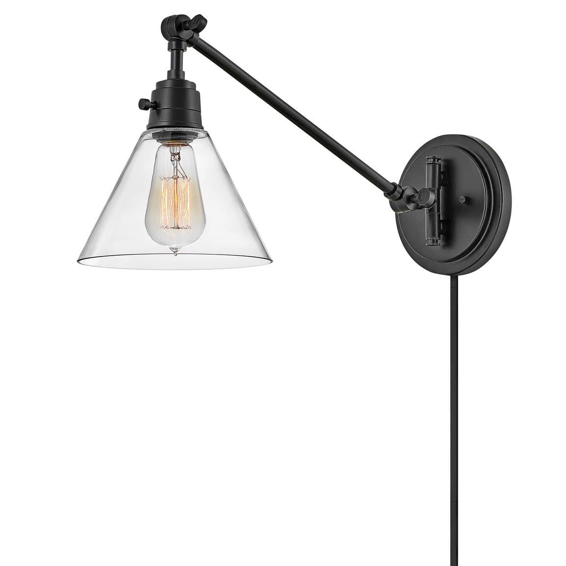 Hinkley Lighting Arti Single Light Sconce w/ Glass Shade Lighting