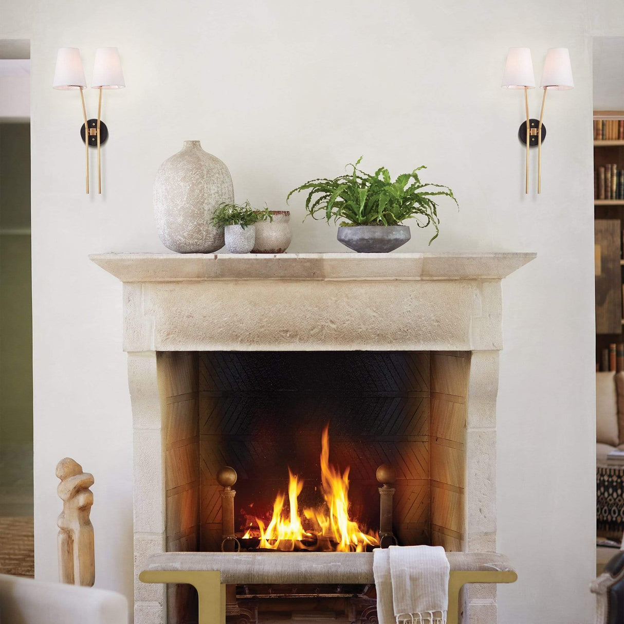 Hinkley Lighting Aston Two Light Sconce Lighting hinkley-37382HB 640665373806