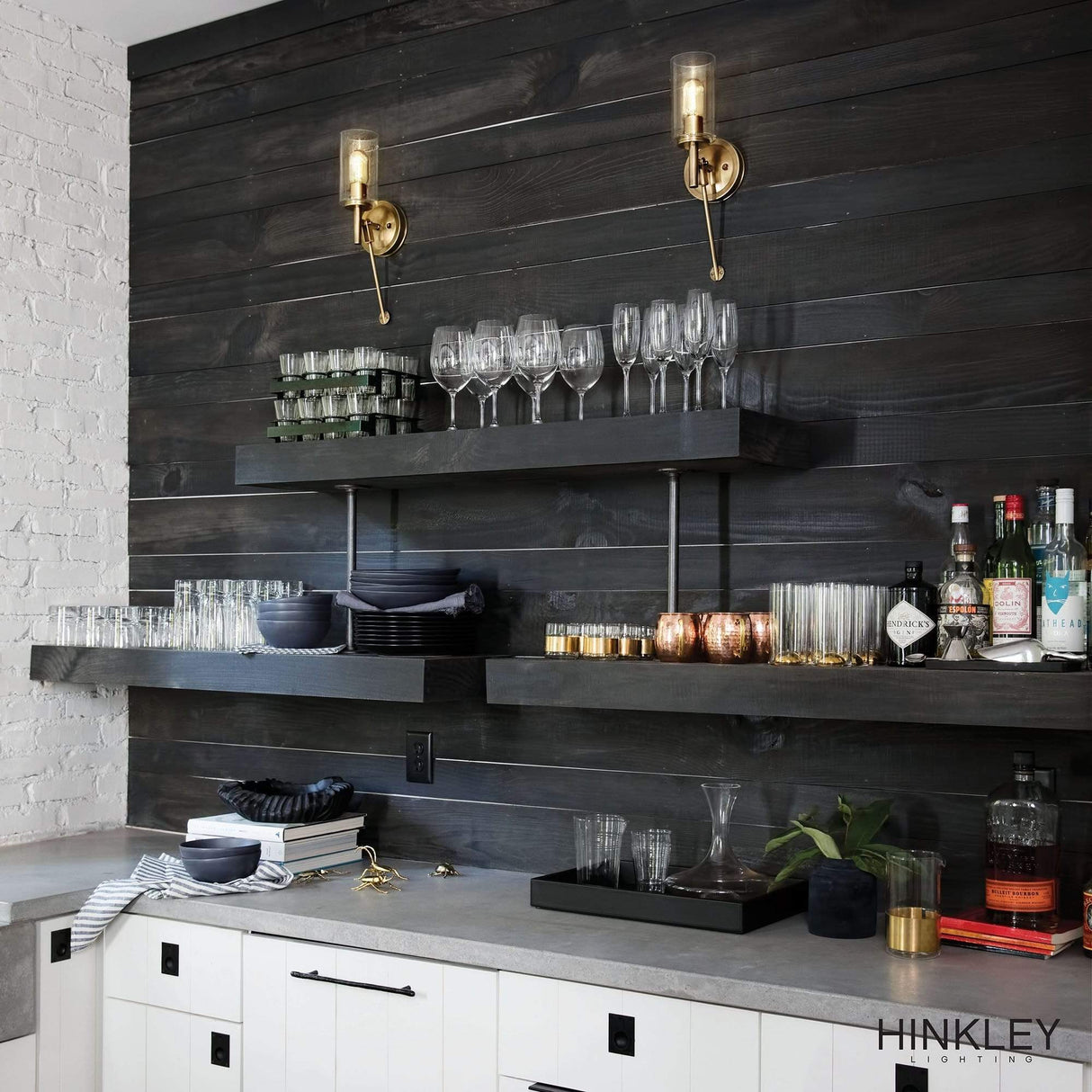 Hinkley Lighting Collier Sconce- Heritage Brass Lighting hinkley-3380HB 00640665338003