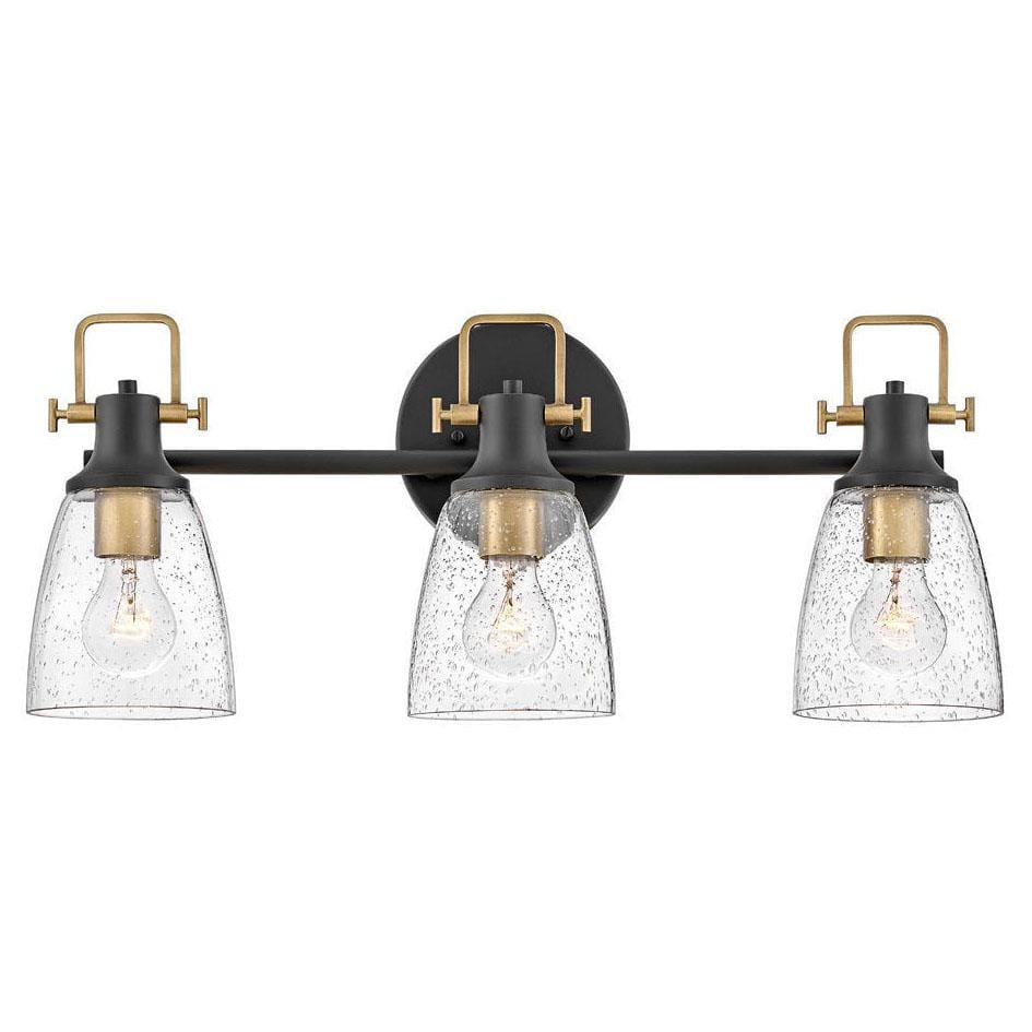 Hinkley Lighting Easton Three Light Vanity Lighting hinkley-51273BK 00640665512779