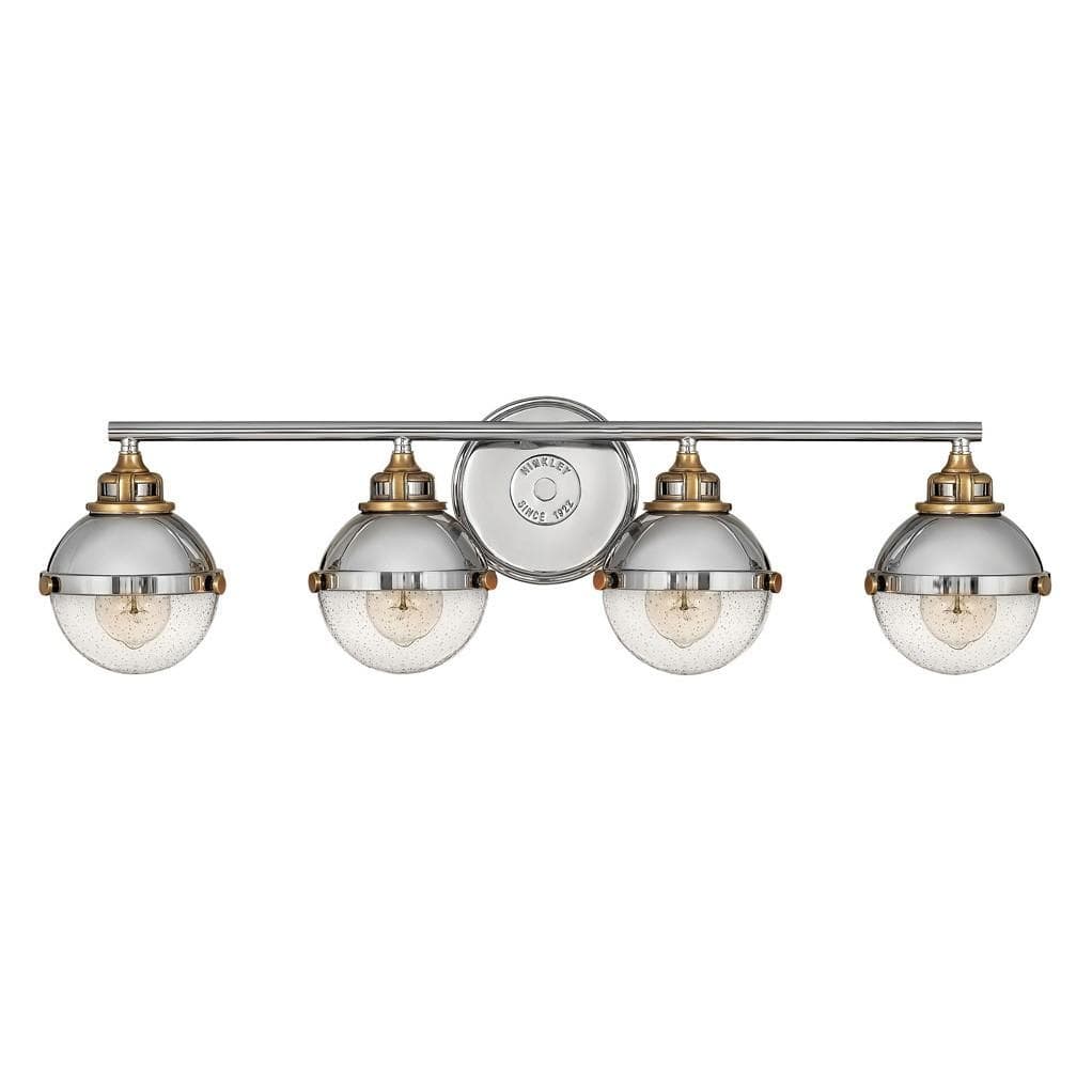 Hinkley Lighting Fletcher Four Light Vanity Sconce - Polished Nickel Lighting hinkley-5174PN 640665517422