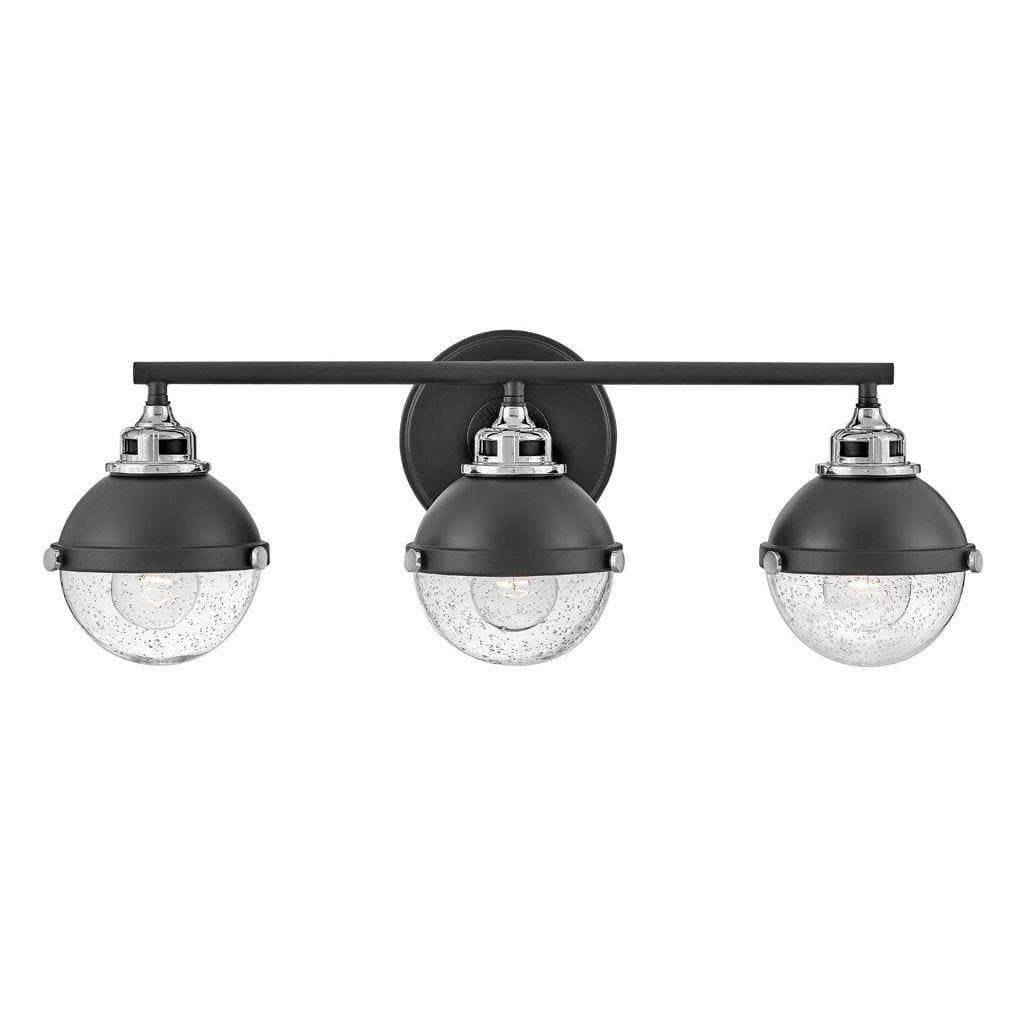 Hinkley Lighting Fletcher Three Light Vanity Sconce Lighting hinkley-5173BK-CM 00640665517330