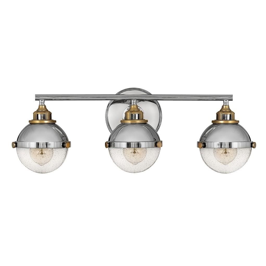 Hinkley Lighting Fletcher Three Light Vanity Sconce - Polished Nickel Lighting hinkley-5173PN 640665517323