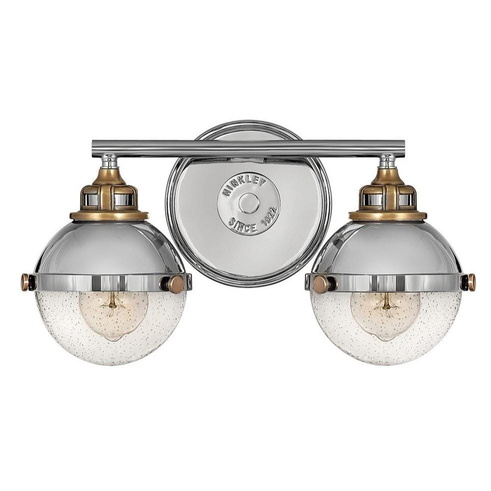Hinkley Lighting Fletcher Two Light Vanity Sconce - Polished Nickel Lighting hinkley-lighting-5172PN